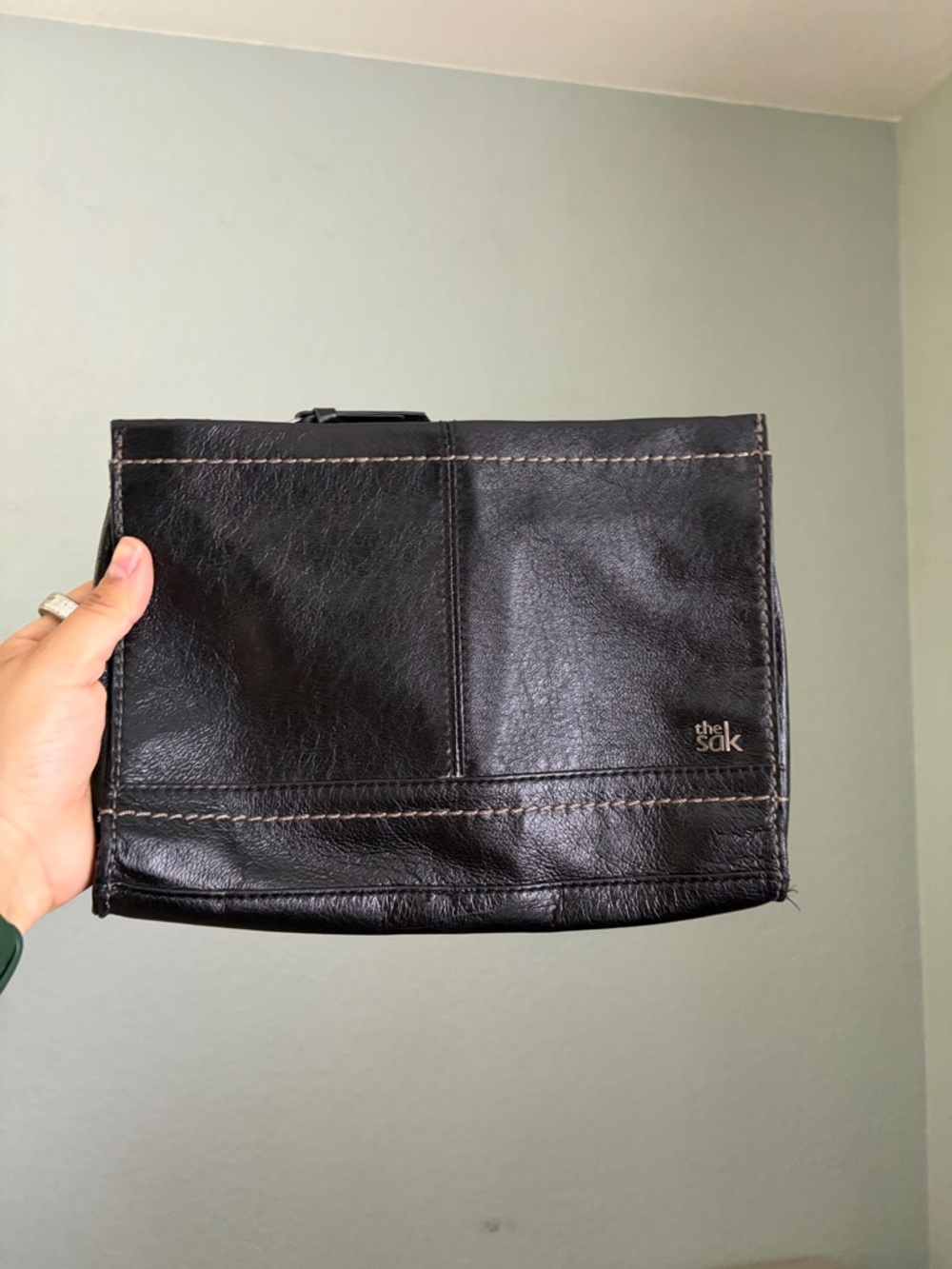 THE SAK Medium Black Clutch Bag